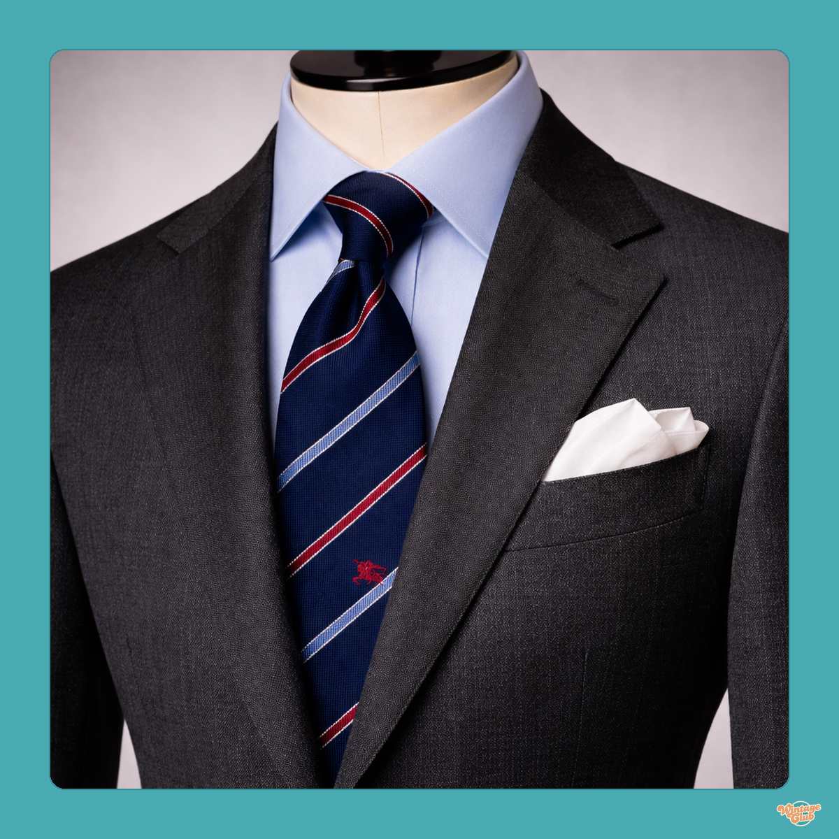 Cravatta regimental vintage - accessorio per rivendita online Wintage Club