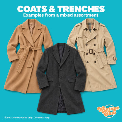Vinted Reseller Box – cappotti e trench: esempio di assortimento vintage formale